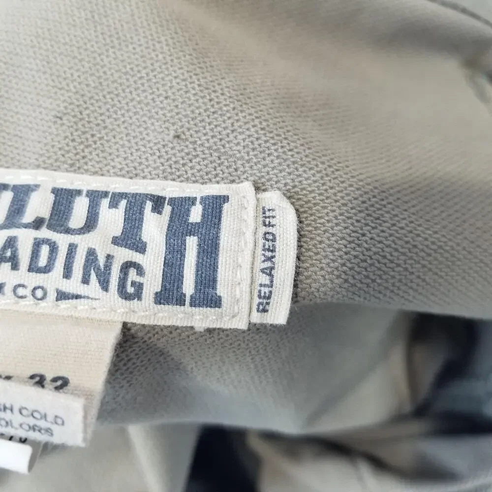 Duluth Trading Co Flexpedition Pants Mens 36x31 Beige Nylon Relaxed Fit Workwear